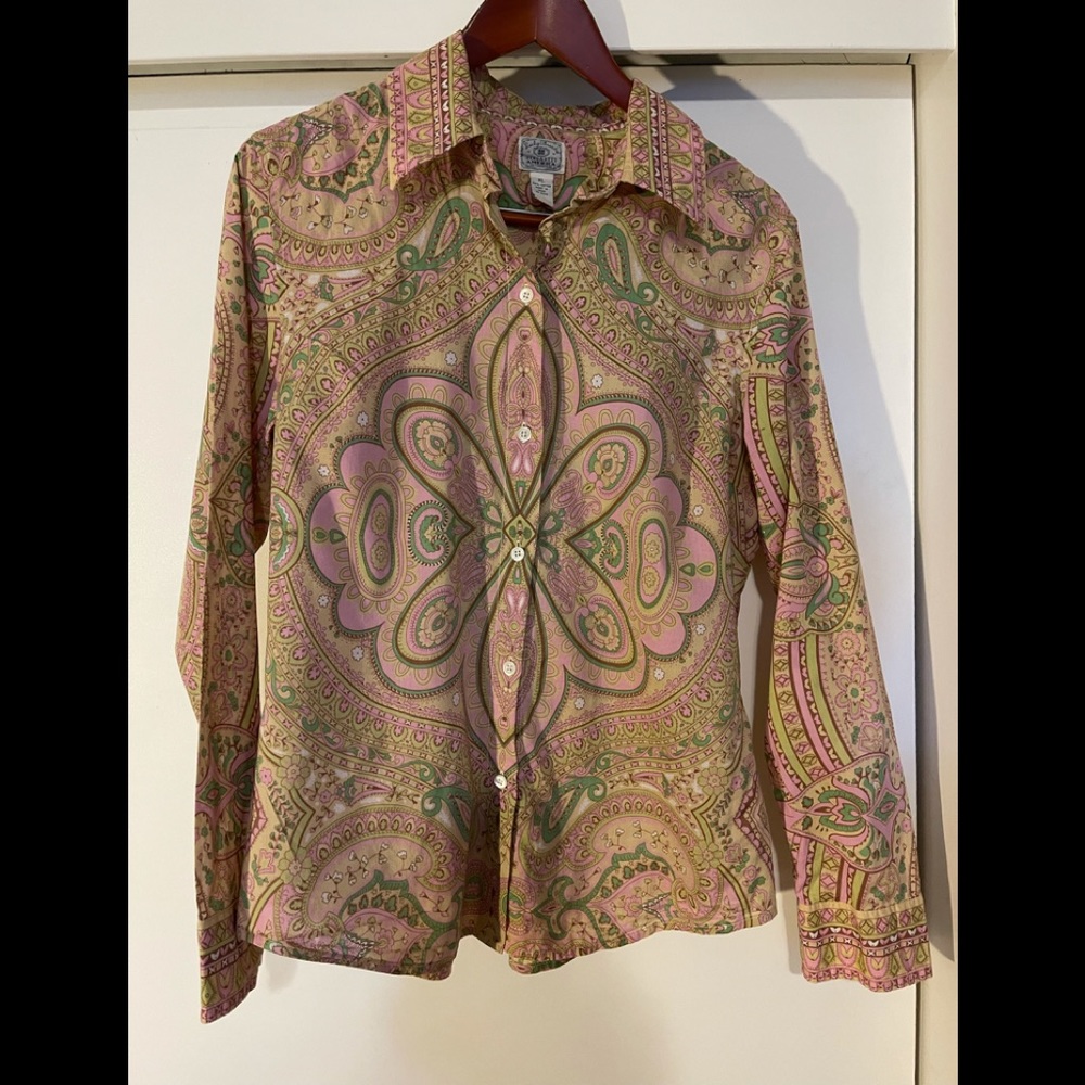 Vintage Lucky Brand “Dungarees America” blouse